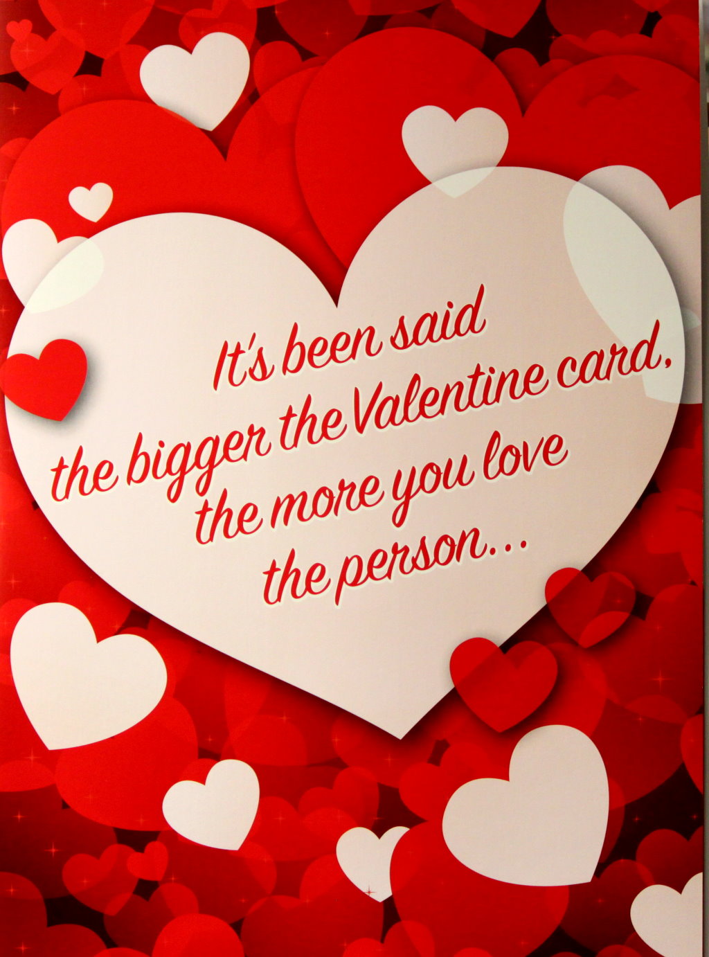 Giant Heart Valentine's Day Greeting Card With Envelope #2