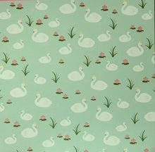 Pebbles 12 x 12 Spring Swan Lake Scrapbook Paper