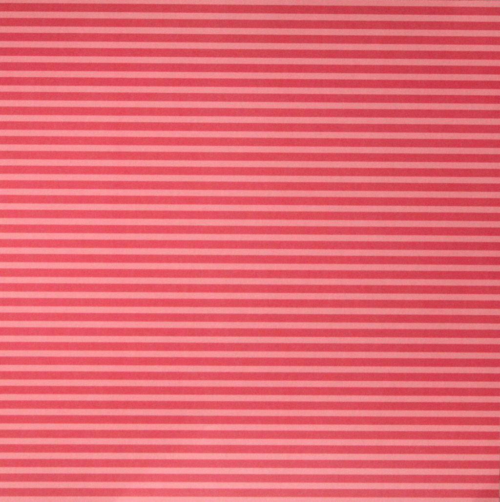 Pebbles 12 x 12 Spring Valentine Stripes Scrapbook Paper