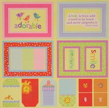 Momenta Baby Tags & Squares Punch Out Sheet