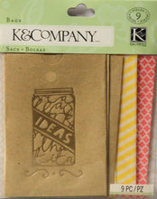 K & Company Handmade Mini Printed Bags Embellishments
