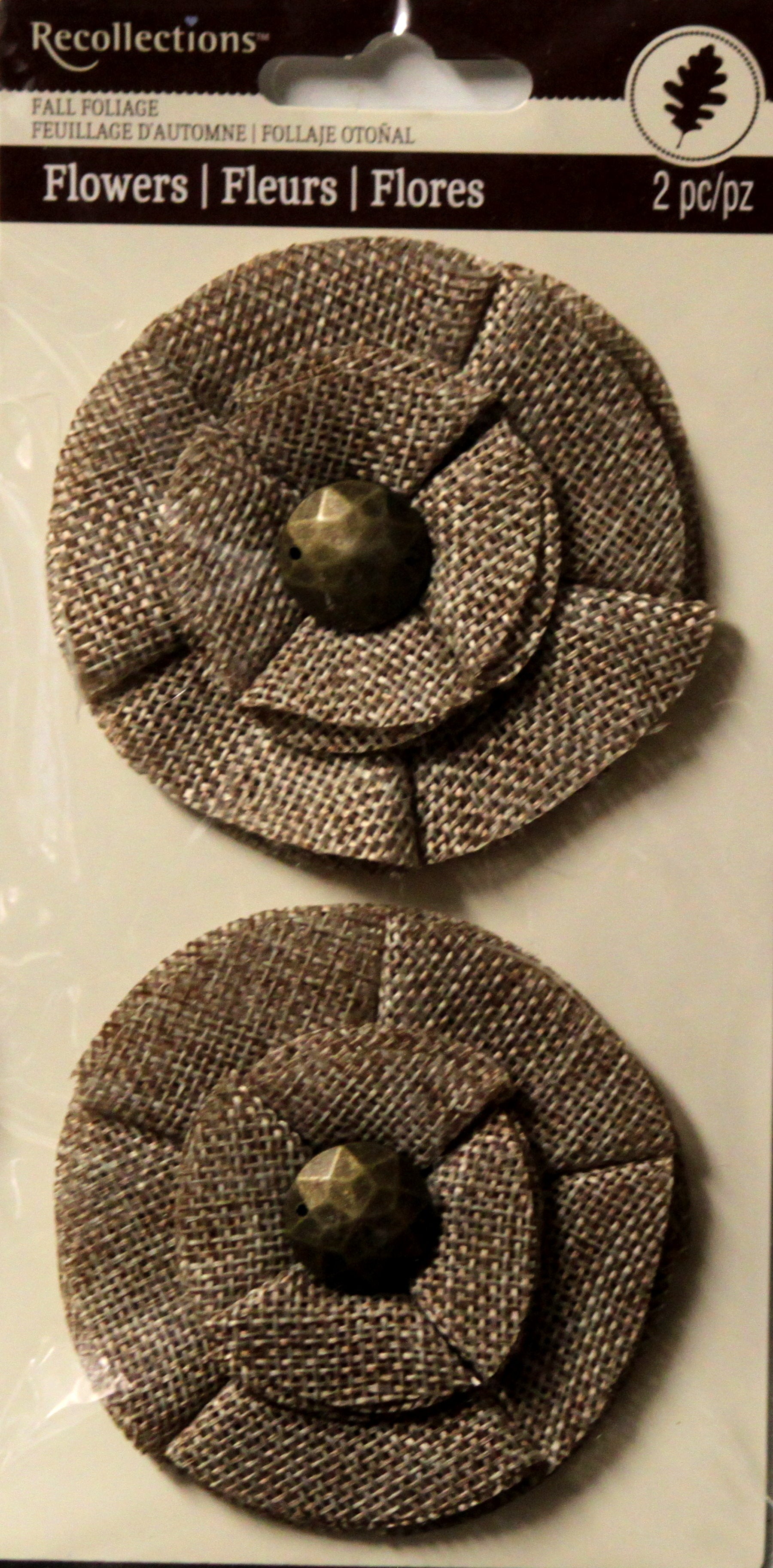 Recollections Fall Foliage Burlap Flowers Embellishments