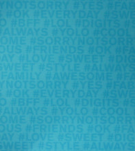 Colorbok Designer Blue Sentiments Printed 8.50" x 11" Scrapbook Paper