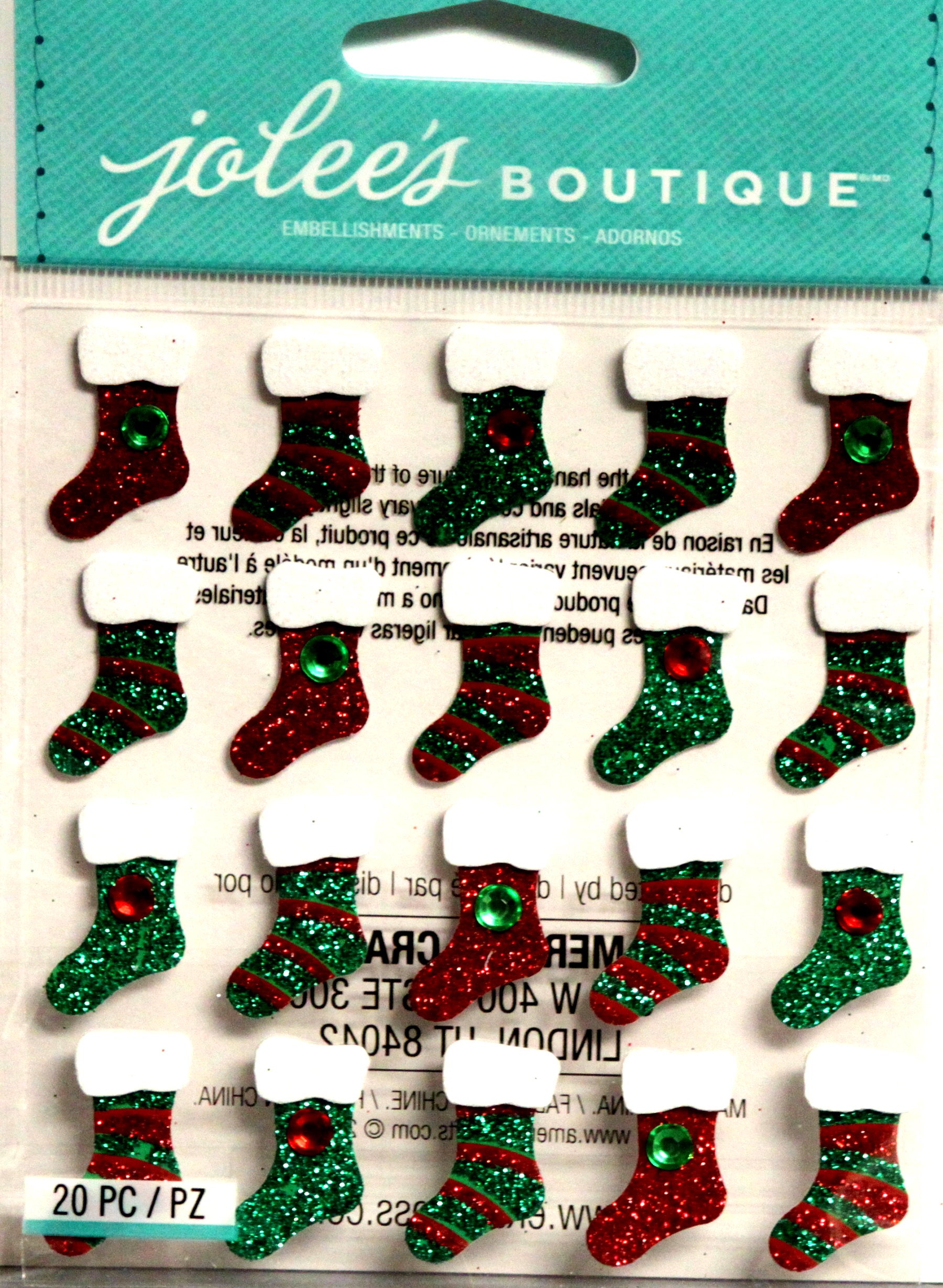 Jolee's Boutique Stocking Repeats Dimensional Stickers
