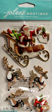 Jolee's Boutique Santa & Sleigh Dimensional Stickers