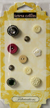 Teresa Collins Fabrications Canvas Buttons Embellishments