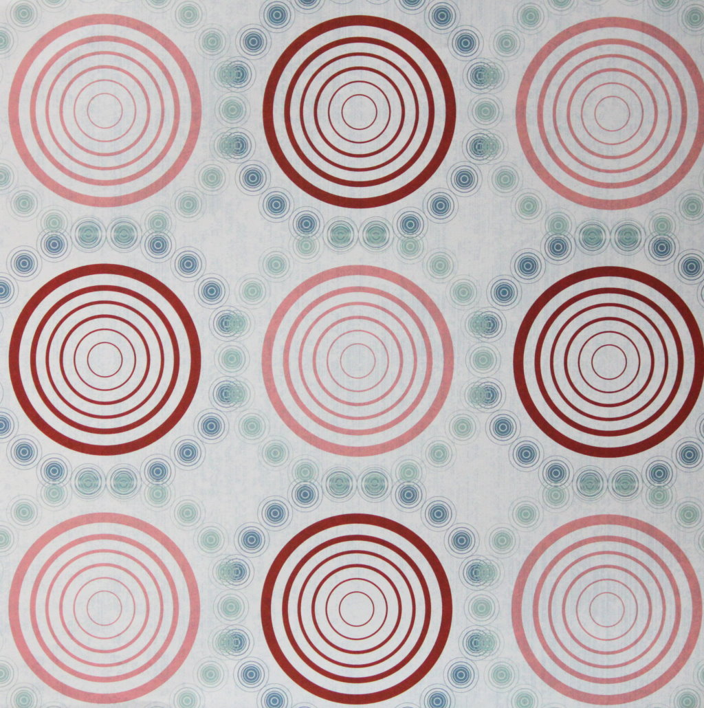 DCWV Summer Circles Printed 12 x 12 Scrapbook Paper