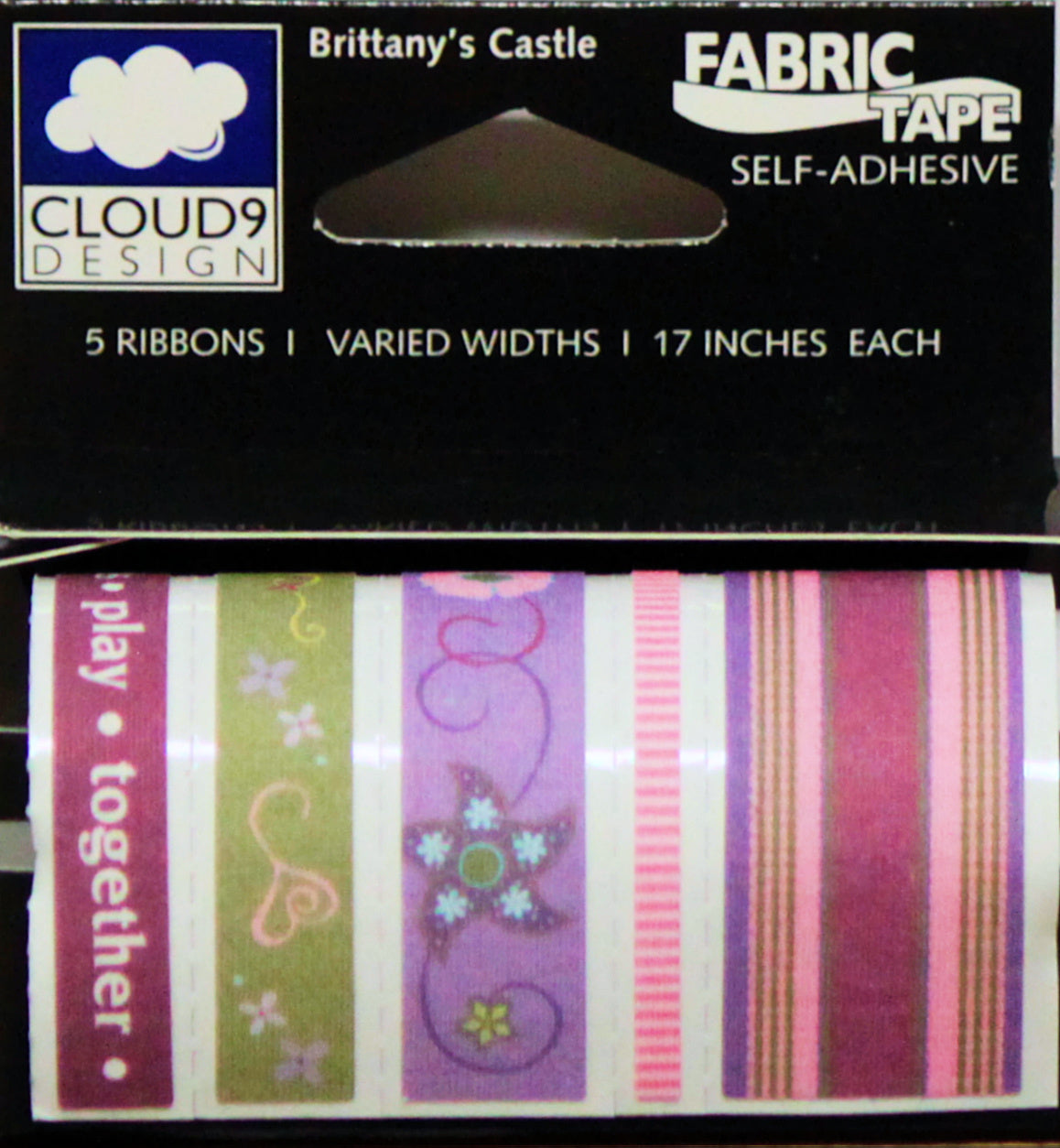 Cloud 9 Design 5pc Ribbon Fabric Tape Brittany's Castle