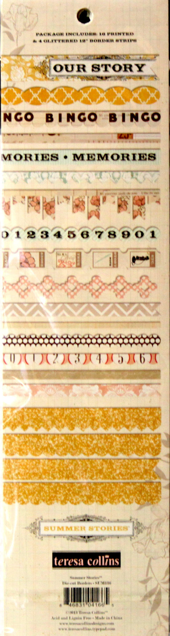 Teresa Collins Summer Stories Die-Cut Borders Pack
