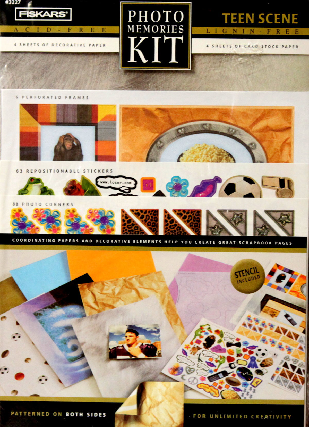 Fiskars Teen Scene Photo Memories Scrapbook Pages Kit - SCRAPBOOKFARE