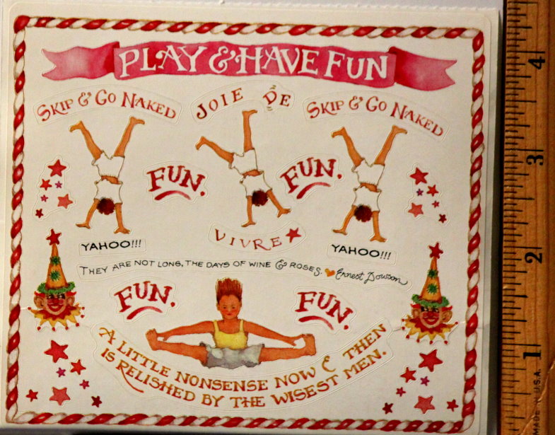 Susan Branch Vintage Play Time Sticker Sheet