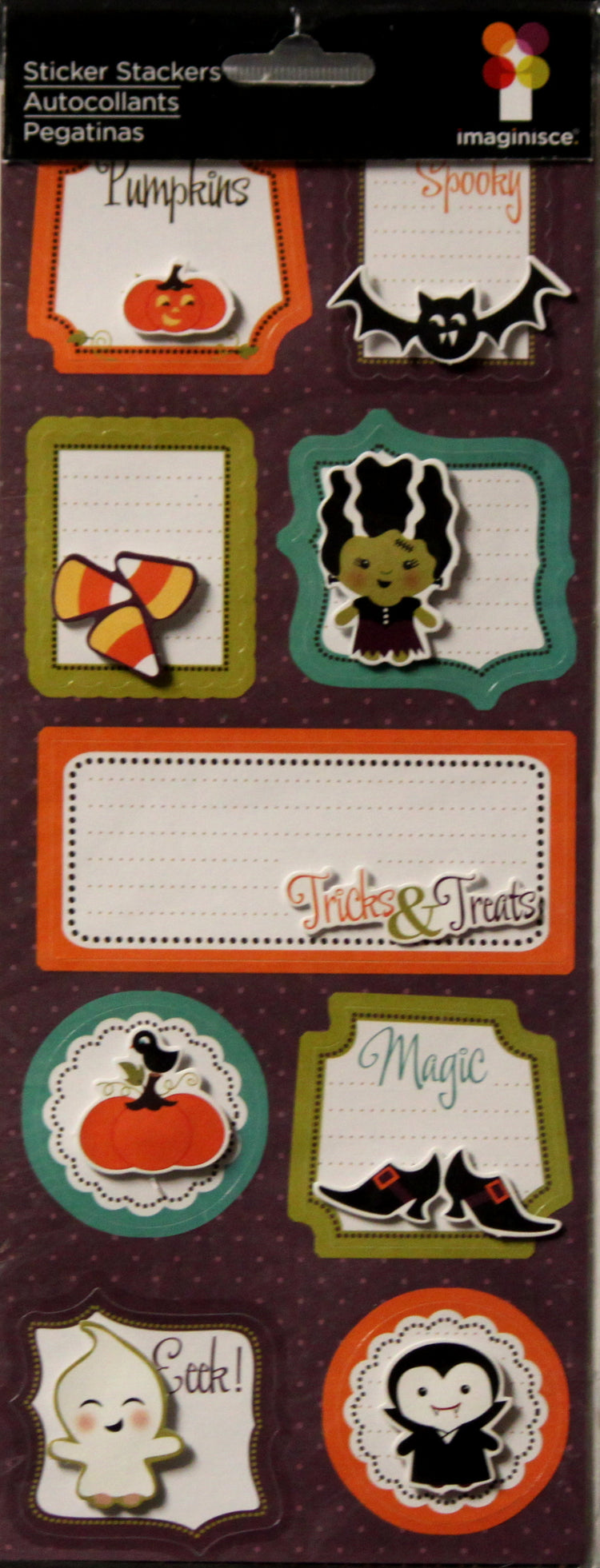 American Crafts Imaginisce Dimensional Halloween Memories Journal Stickers