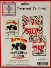 Jenni Bowlin Vintage Printed Pockets Embellishments - SCRAPBOOKFARE