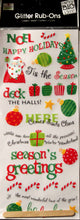 Me & My Big Ideas Ellen Krans Christmas Glitter Rub-on Embellishments