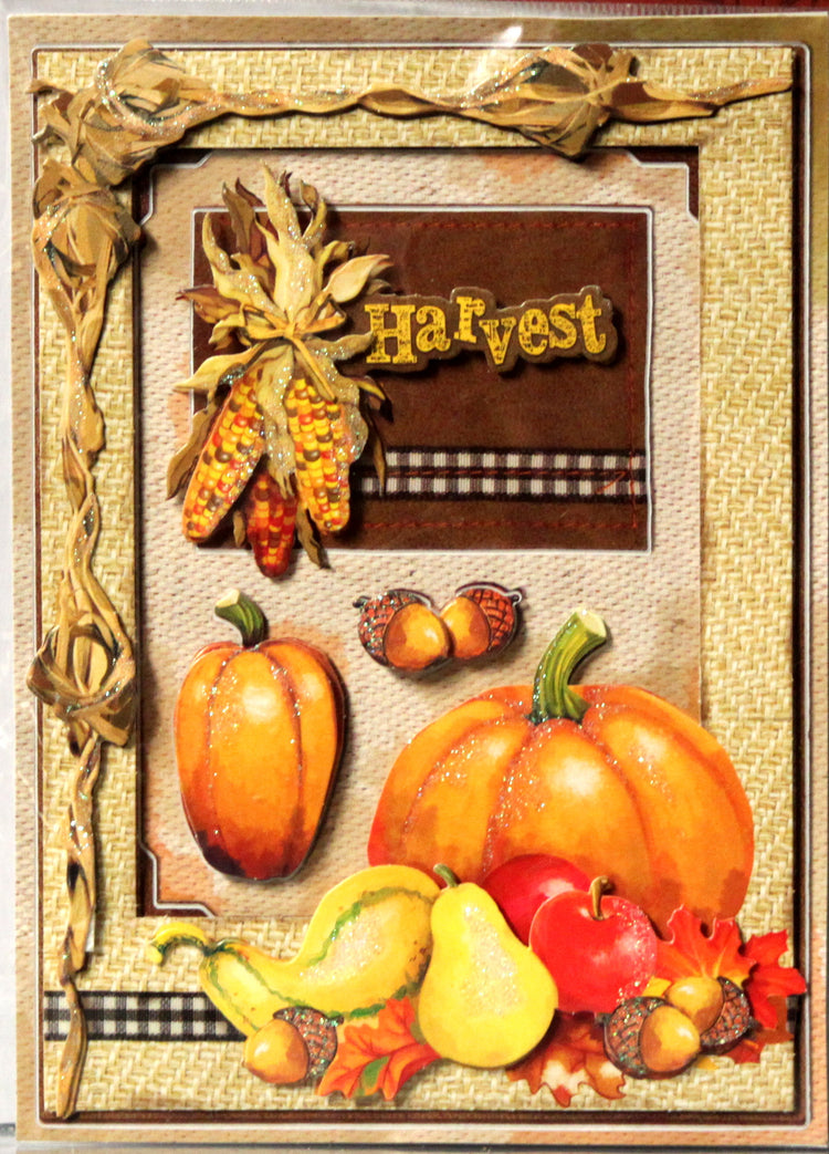 Premium Holiday Fall Harvest Dimensional Frame Stickers