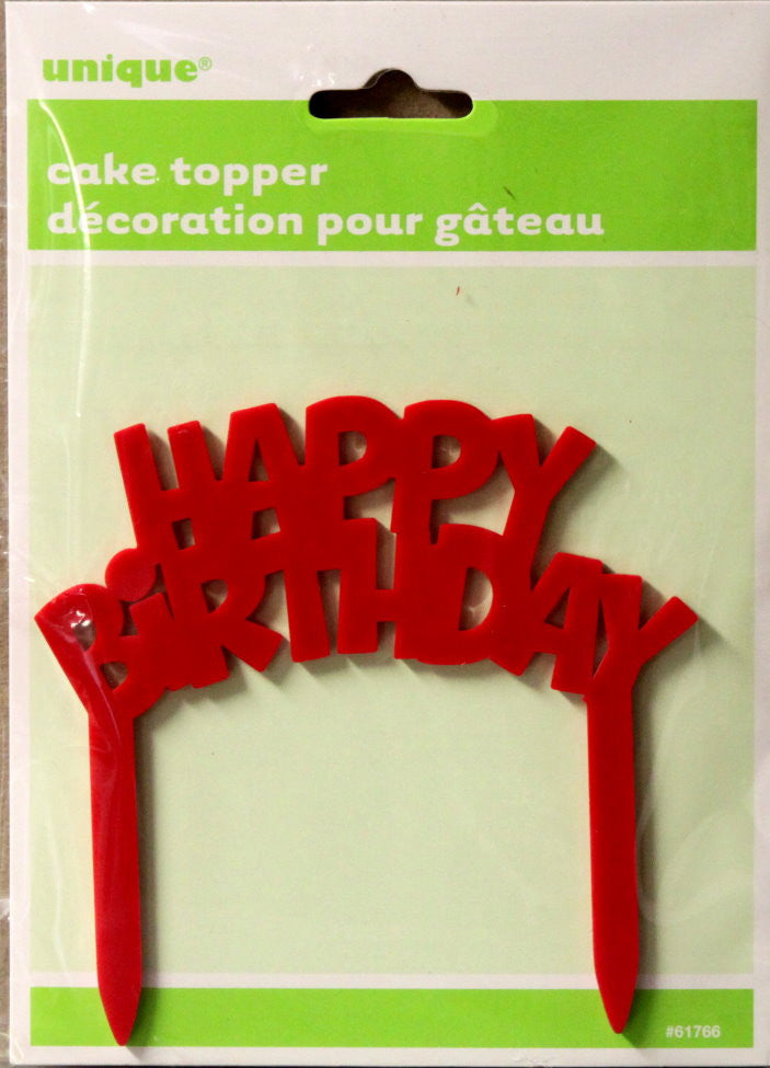 Unique Happy Birthday Cake Topper