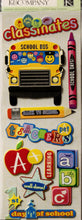K & Company Peter Horjus School Days Adhesive Chipboard Dimensional Stickers