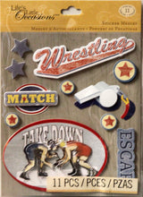 K & Company Life's Little Occasions Wrestling Dimensional Stickers Medley