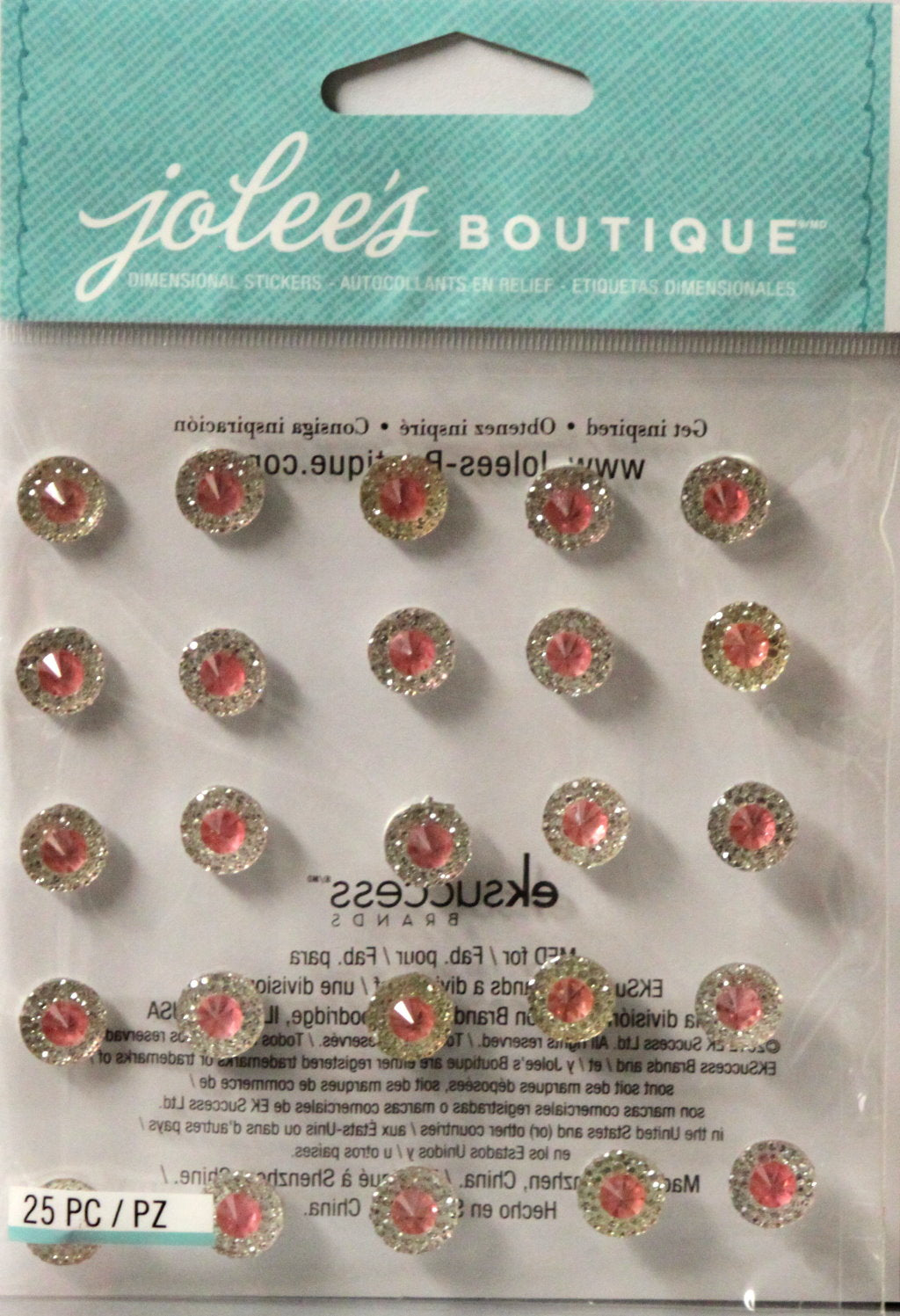 Jolee's Boutique Bling Dual Tone Prizm Spinel Adhesive Dimensional Stickers