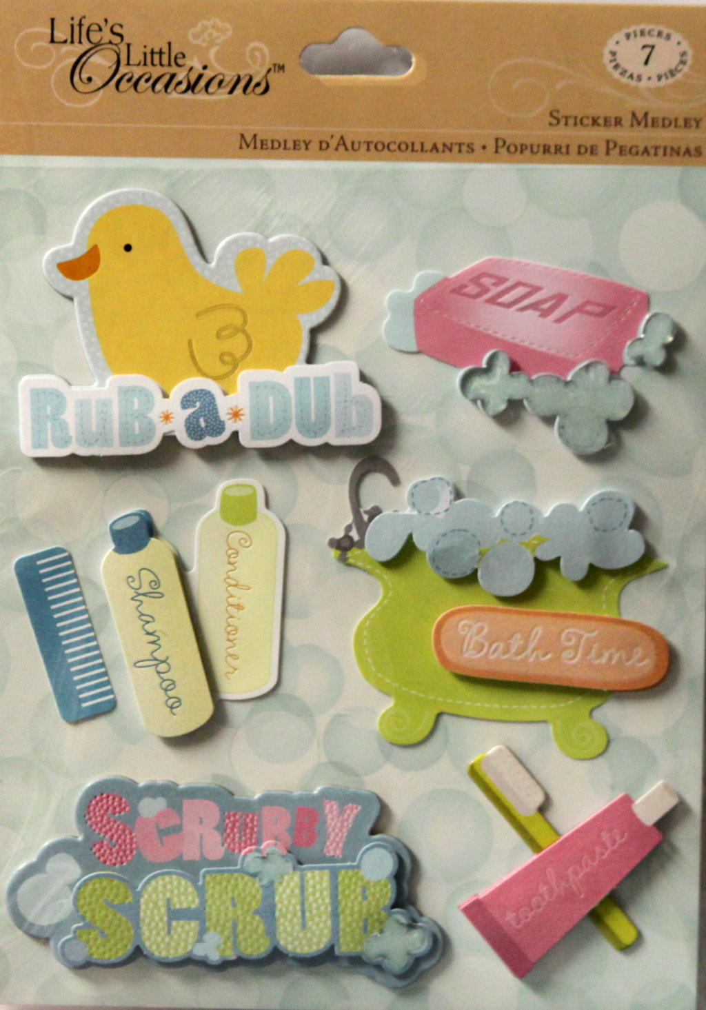 K & Company Life's Little Occasions Bath Time Dimensional Stickers Medley