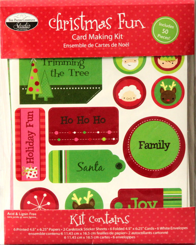 The Paper Company Studio Christmas Fun Card Making Kit
