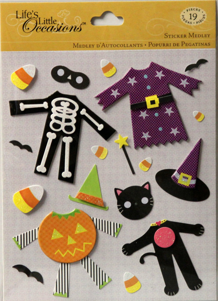 K & Company Life's Little Occasions Costumes Dimensional Sticker Medley