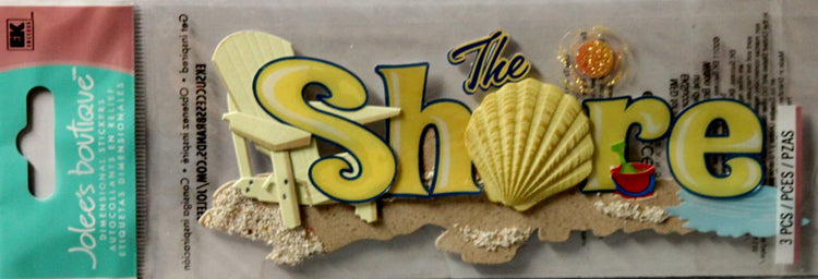 Jolee's Boutique On The Shore Title Dimensional Stickers