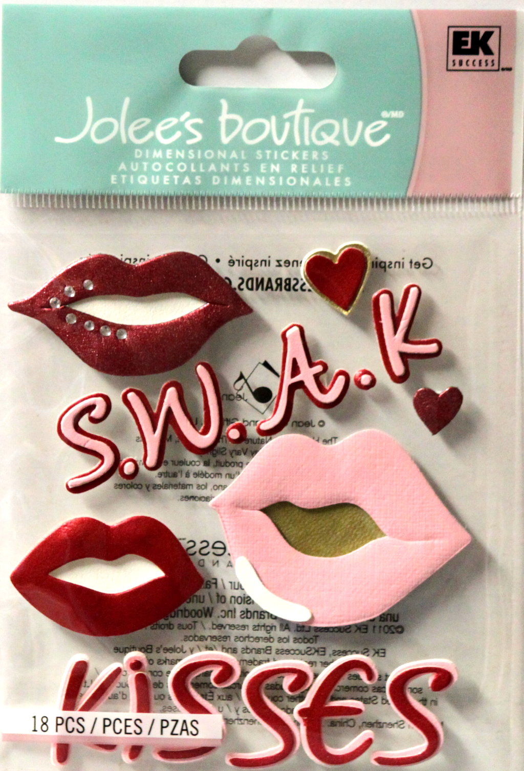 Jolee's Boutique Sweet Kisses Dimensional Stickers