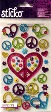 Sticko Peace Signs Dimensional Epoxy Stickers