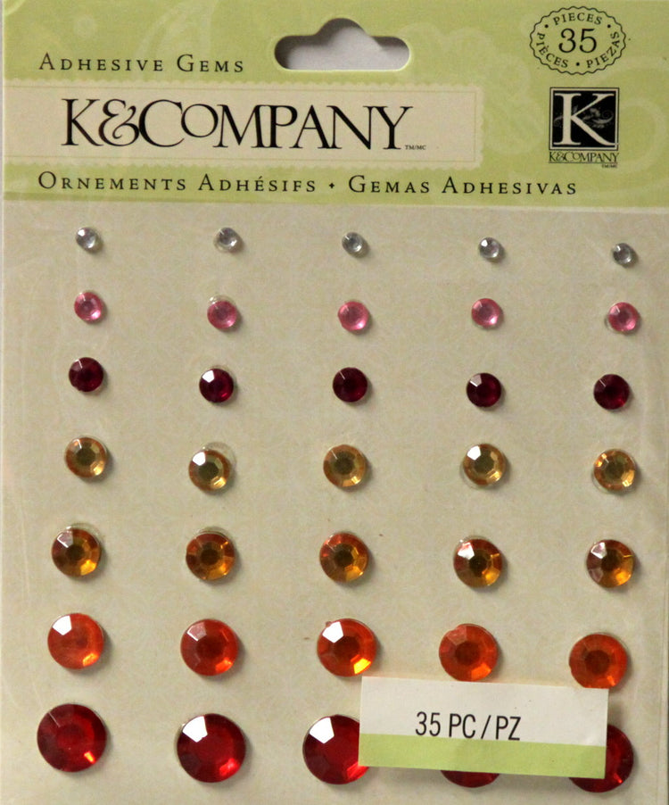 K & Company RL Adhesive Gems Embellishment Stickers