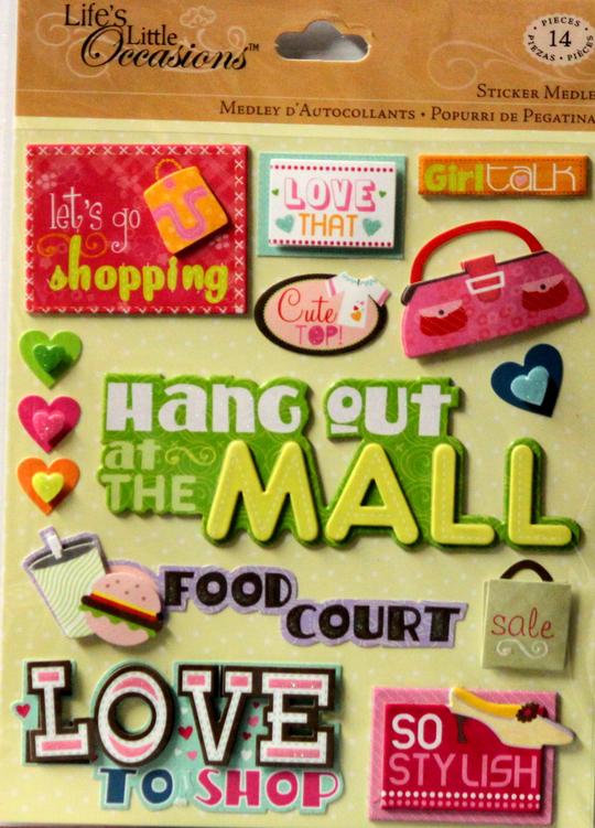 K & Company Life's Little Occasions Mall Stickers Medley