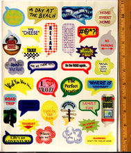 Large Travel Sentiments Sticker Sheet