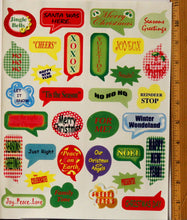 Large Christmas Sentiments Sticker Sheet