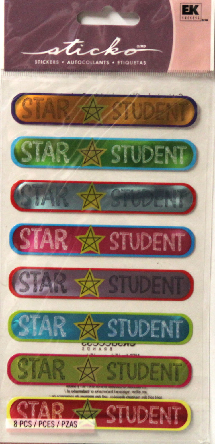 Sticko Star Student Repeats Metallic Stickers