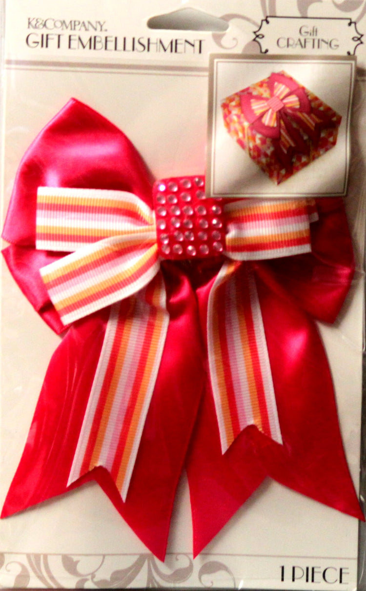 K & Company Warm Bow Gift Embellishment