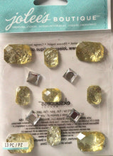 Jolee's Boutique Foil Jewels Yellow Diamond Adhesive Dimensional Stickers