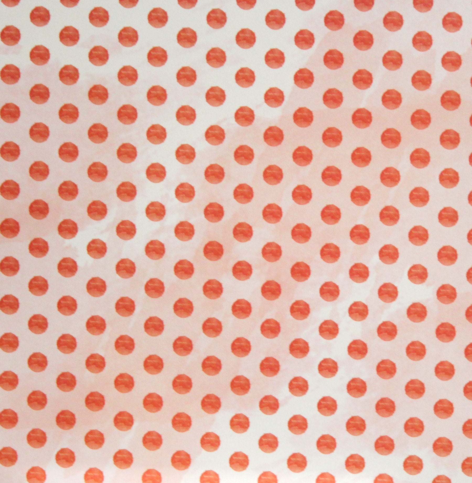 Recollections 12 x 12 C'est La Vie Red Painted Dots Cardstock Paper