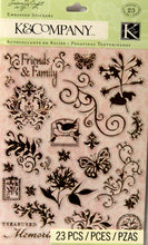 K & Company Susan Winget Floral Foil Embossed Stickers