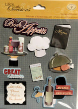 K & Company Life's Little Occasions Food Service Dimensional Stickers Medley