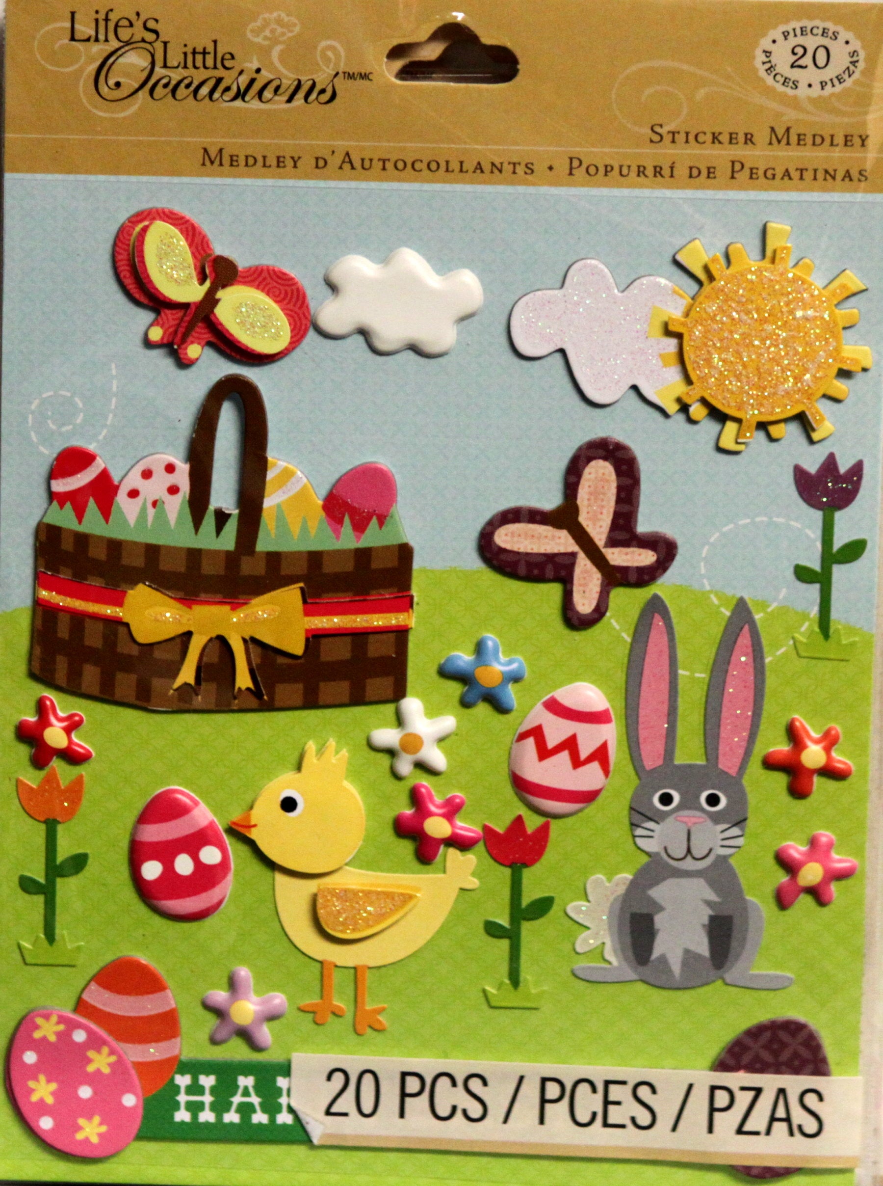 K & Company Life's Little Occasions Easter Dimensional Stickers Medley