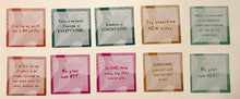 Nicole Inspirational Sentiments 2"x 2" Die-cut 10 Piece Set