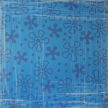 Nicole 12 x 12  Blue Flower Scrapbook Paper