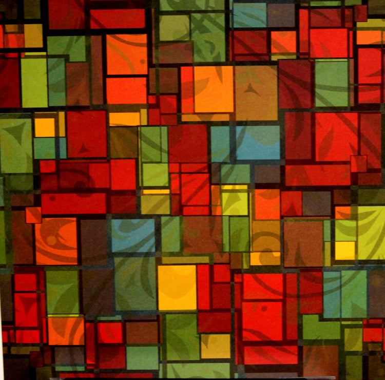 Ella & Viv Paper Company 12 x 12 Double-sided Stained Glass Lt. Cardstock Paper