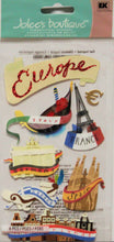 Jolee's Boutique Travel To Europe Dimensional Scrapbook Stickers