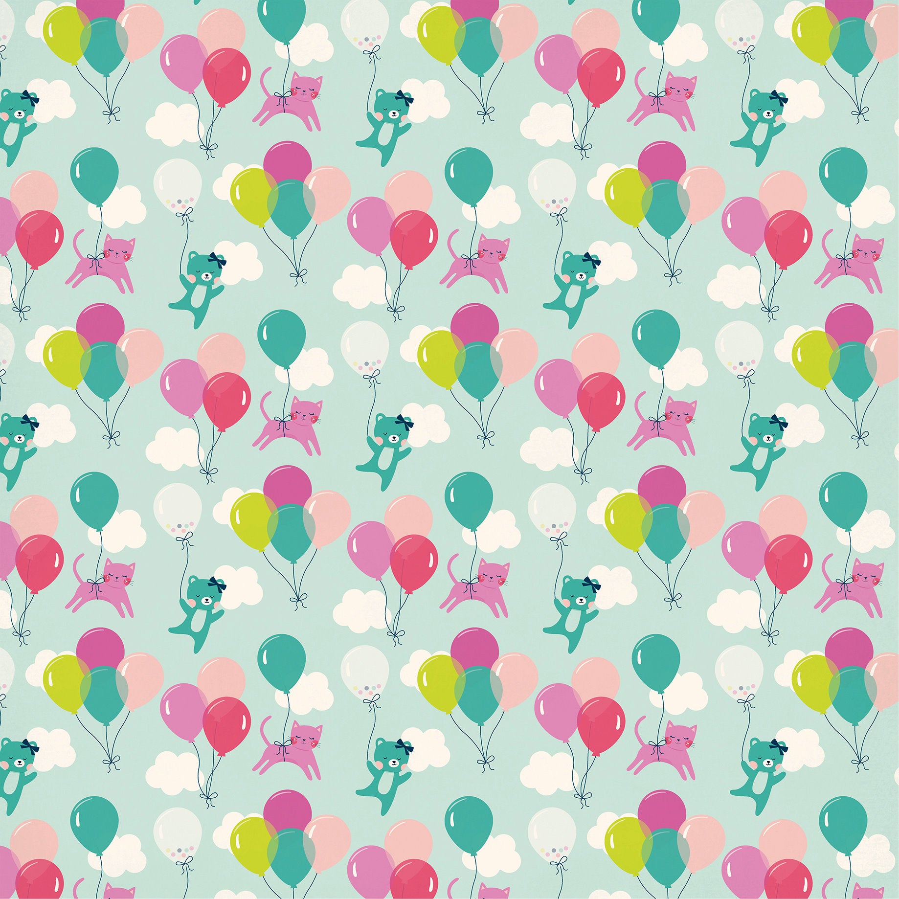 Echo Park 12 x 12 Imagine That High In The Sky Cardstock Paper