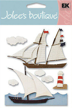 Jolee's Boutique Nautical Travel Dimensional Stickers