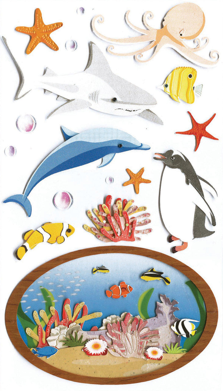 Jolee's Boutique Aquarium #2 Dimensional Stickers