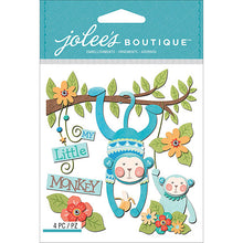 Jolee's Boutique Baby Boy My Little Monkey Dimensional Scrapbook Stickers