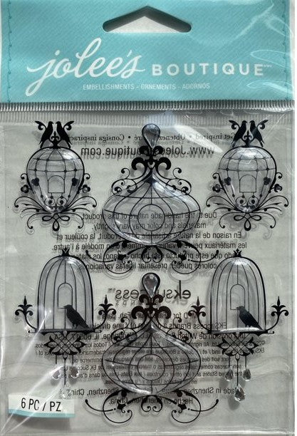 Jolee's Boutique Bird Cages Repeat Dimensional Stickers
