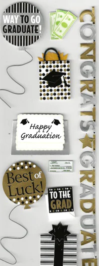 Jolee's Boutique Graduation Party Dimensional Stickers